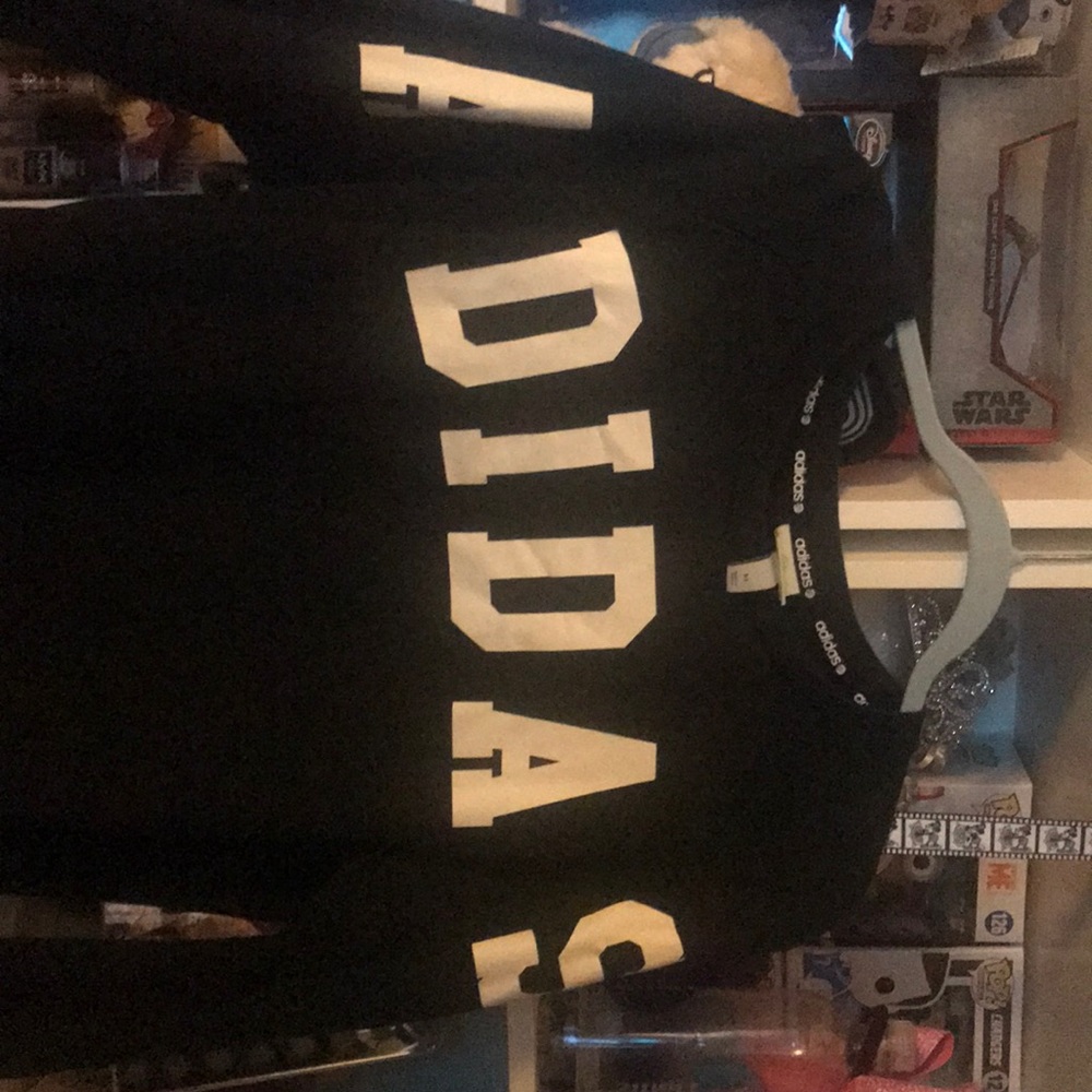 Adidas sweatshirt black womenswear